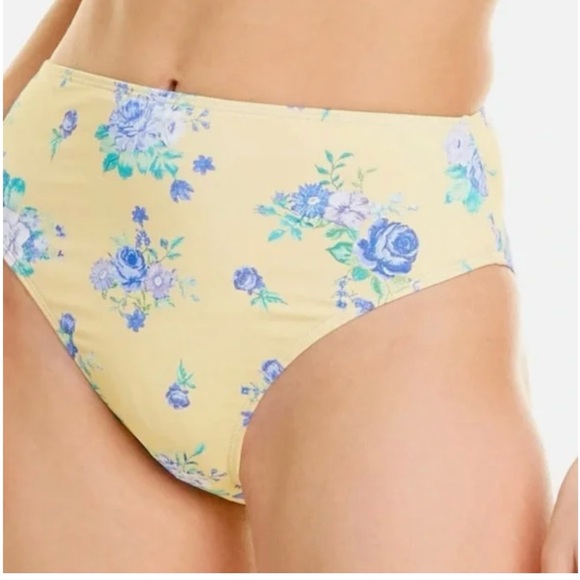 WeWoreWhat NWOT High Rise Bikini Bottoms Medium - Picture 1 of 3